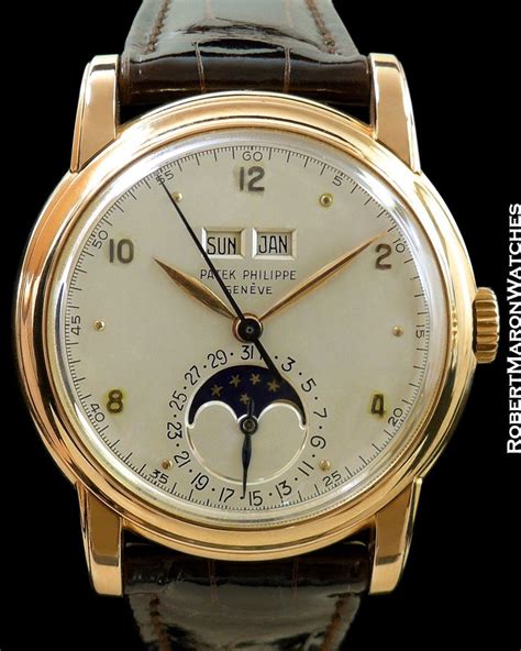 patek philippe vintage 2497 18k rose perpetual calendar c 1954